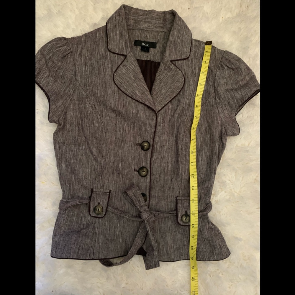 4/25 BCX Cropped Puff sleeve blazer size medium - Picture 4 of 12
